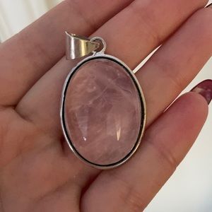 Rose quartz pendant
